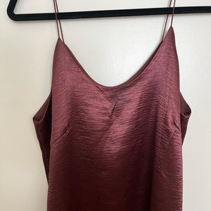 Burgundy medium Nordstrom satin dress with cowl neck